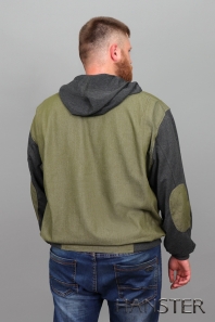 HANSTER Куртка-ветровка без подкладки КВП - 21 "Босс" (хаки/антрацит)
